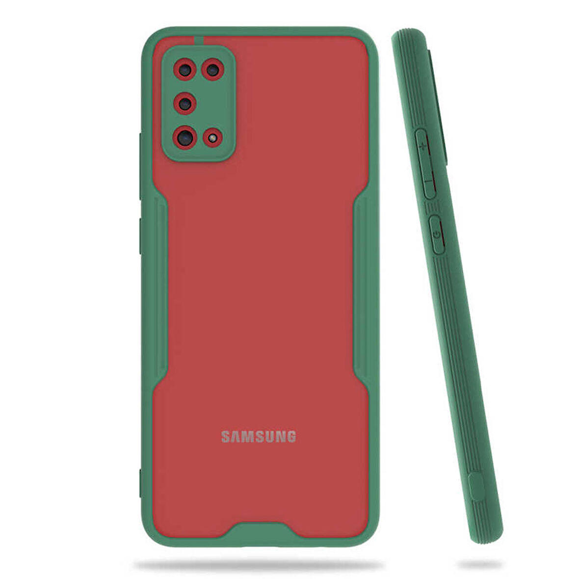 Galaxy A02S Uyumlu Zore Parfe Kapak-Koyu Yeşil