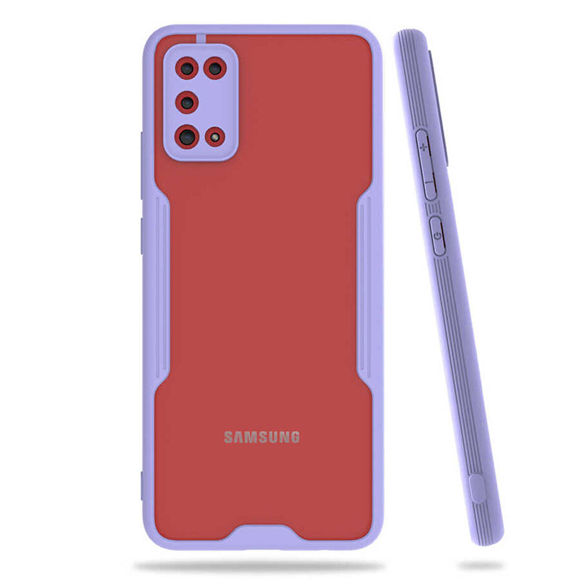 Galaxy A02S Kılıf Zore Parfe Kenarları Pastel Renk Silikon Kılıf