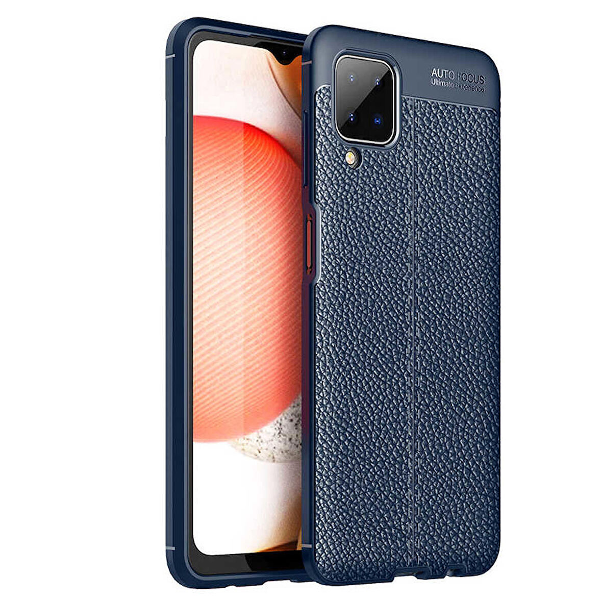 Galaxy A12 Uyumlu Zore Niss Silikon Kapak-Lacivert