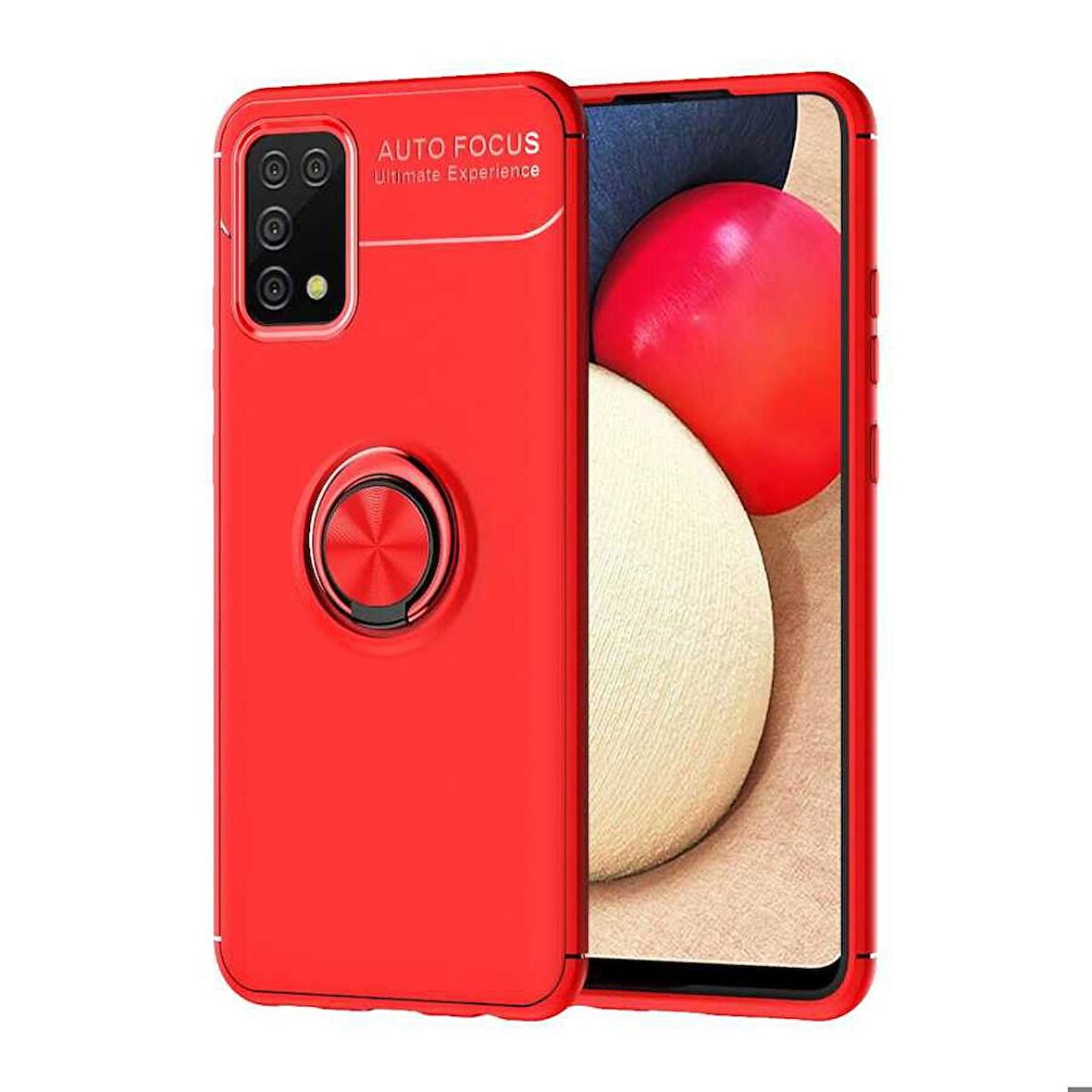 Galaxy A02S Uyumlu Zore Ravel Silikon Kapak-Kırmızı