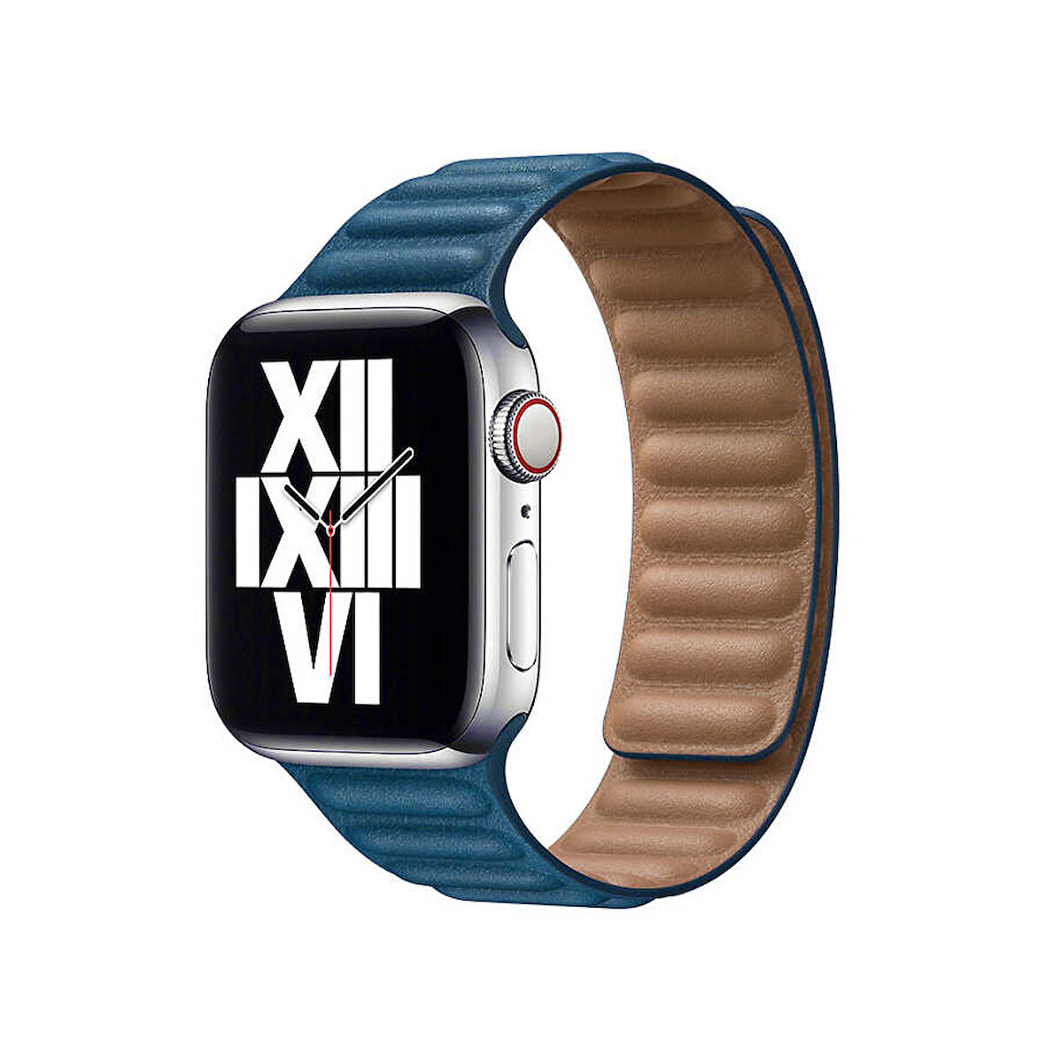 ​​​Watch 42mm Uyumlu KRD-34 Deri Zore Kordon-Mavi
