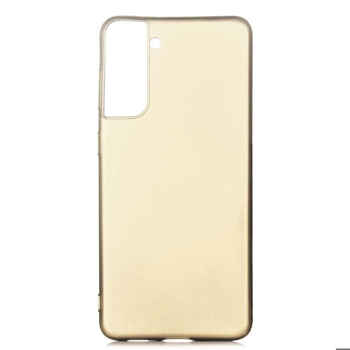 Galaxy S21 Uyumlu Zore Premier Silikon Kapak-Gold