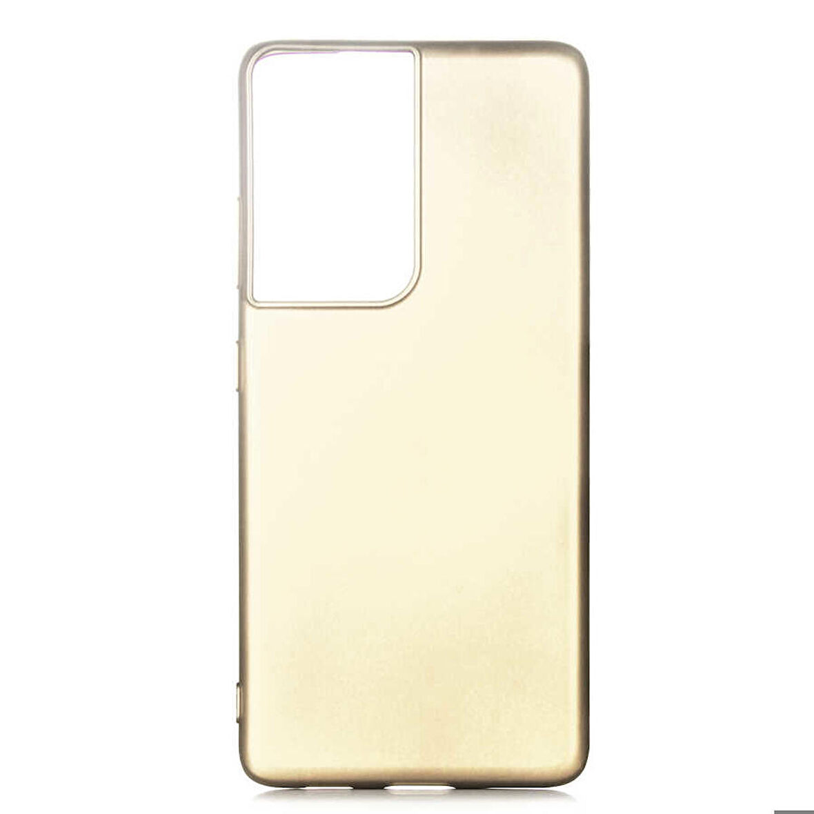 Galaxy S21 Ultra Uyumlu Zore Premier Silikon Kapak-Gold