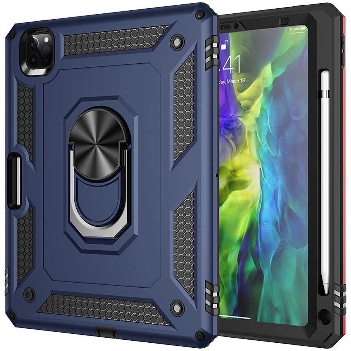 iPad Pro 11 2020 (2.Nesil) - Uyumlu Uyumlu ​İNC Tablet Vega Kapak-Mavi