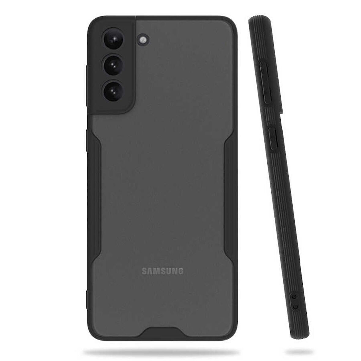 Galaxy S21 Plus Uyumlu Zore Parfe Kapak-Siyah