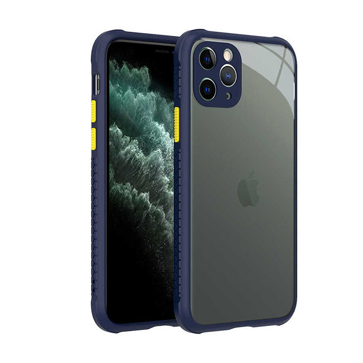 iPhone 11 Pro Uyumlu ​​Zore Kaff Kapak-Lacivert