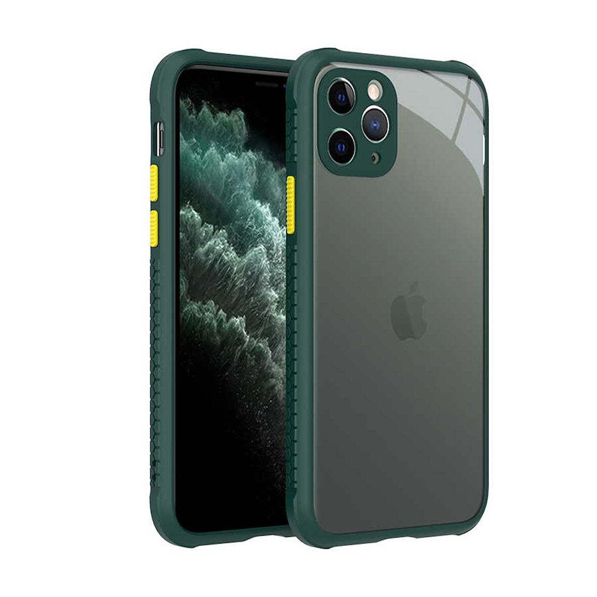 iPhone 11 Pro Uyumlu ​​ Kaff Kılıf-Koyu Yeşil