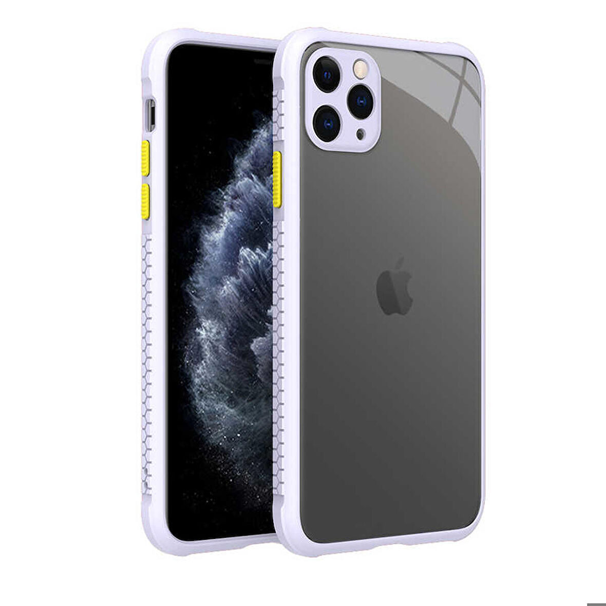 iPhone 11 Pro Max Uyumlu ​​Zore Kaff Kapak-Mor