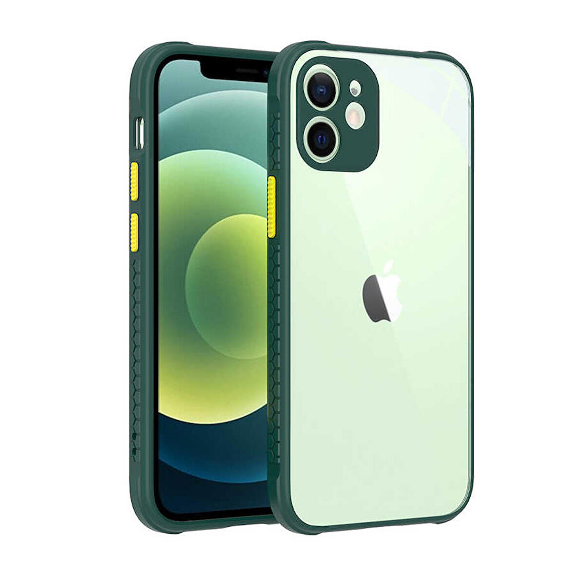 iPhone 12 Uyumlu ​​Zore Kaff Kapak-Koyu Yeşil