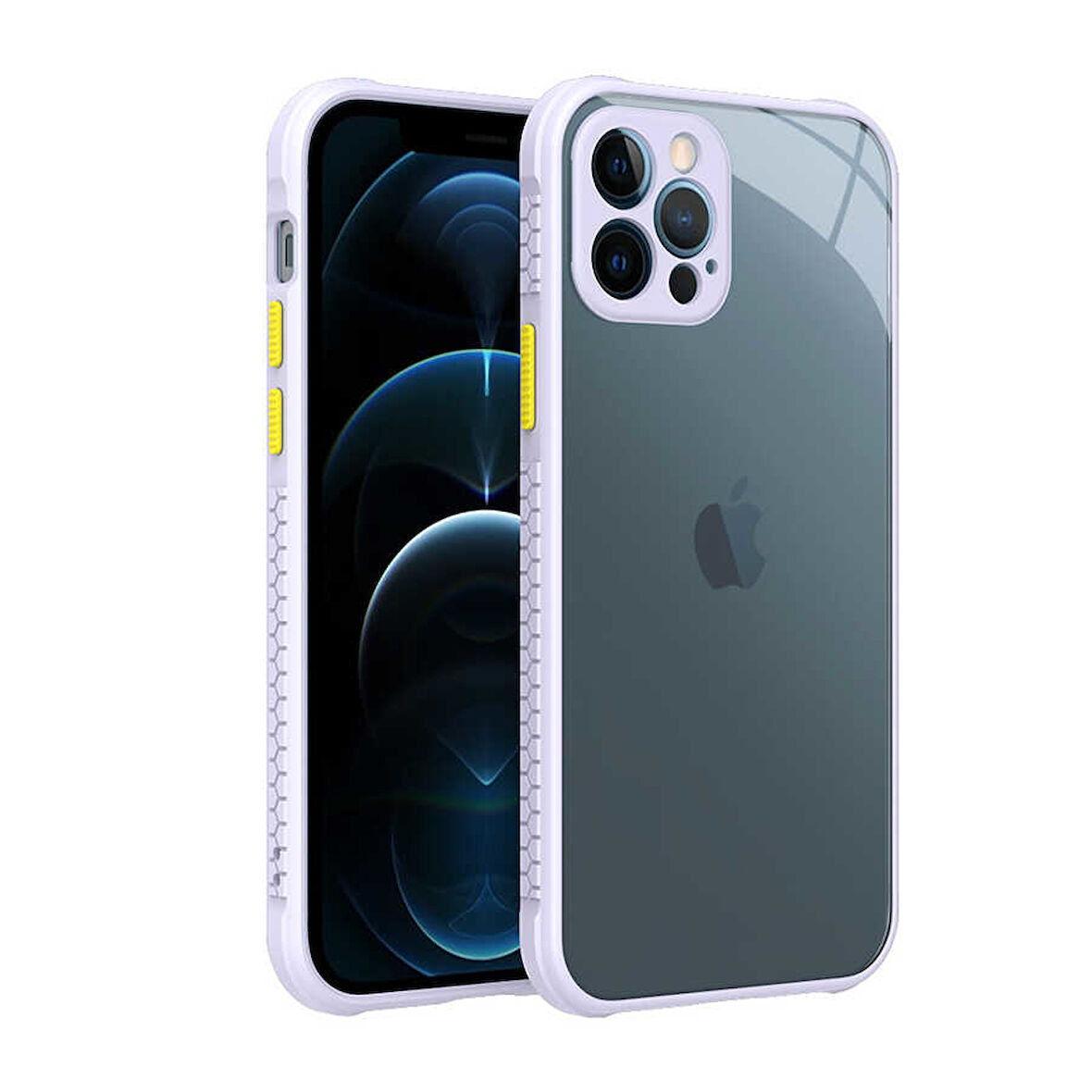 iPhone 12 Pro Uyumlu ​​ Kaff Kılıf-Mor