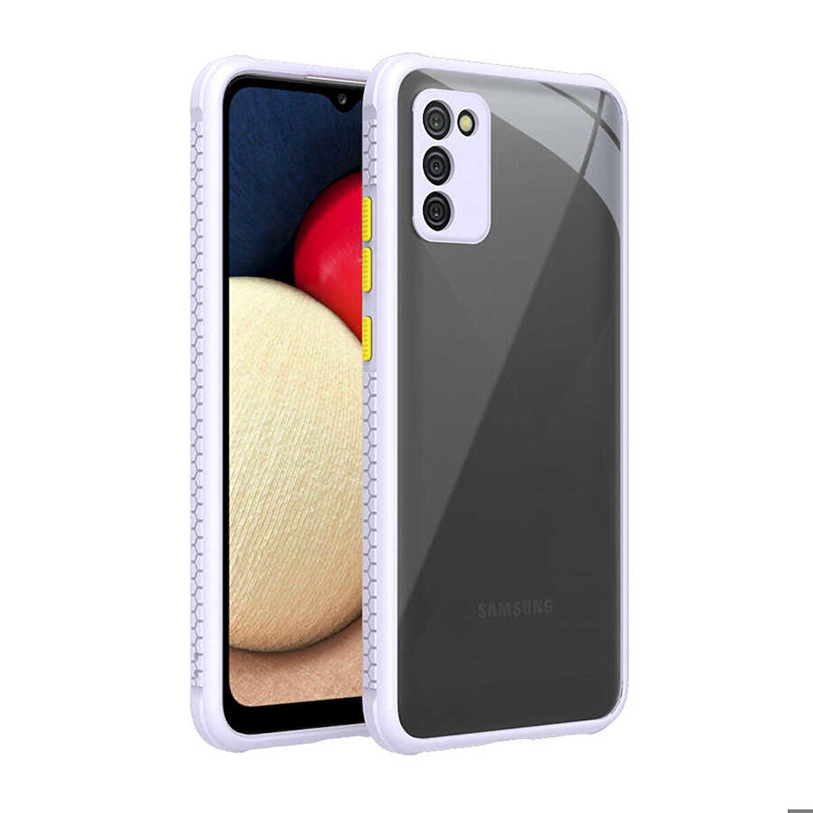 Galaxy A02S Uyumlu ​​Zore Kaff Kapak-Mor