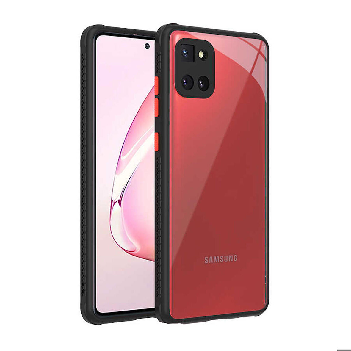 Galaxy A81 (Note 10 Lite) Uyumlu ​​Zore Kaff Kapak-Siyah