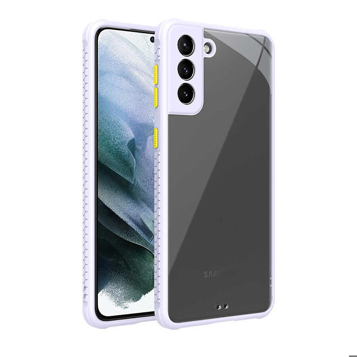 Galaxy S21 Plus Uyumlu ​​Zore Kaff Kapak-Mor