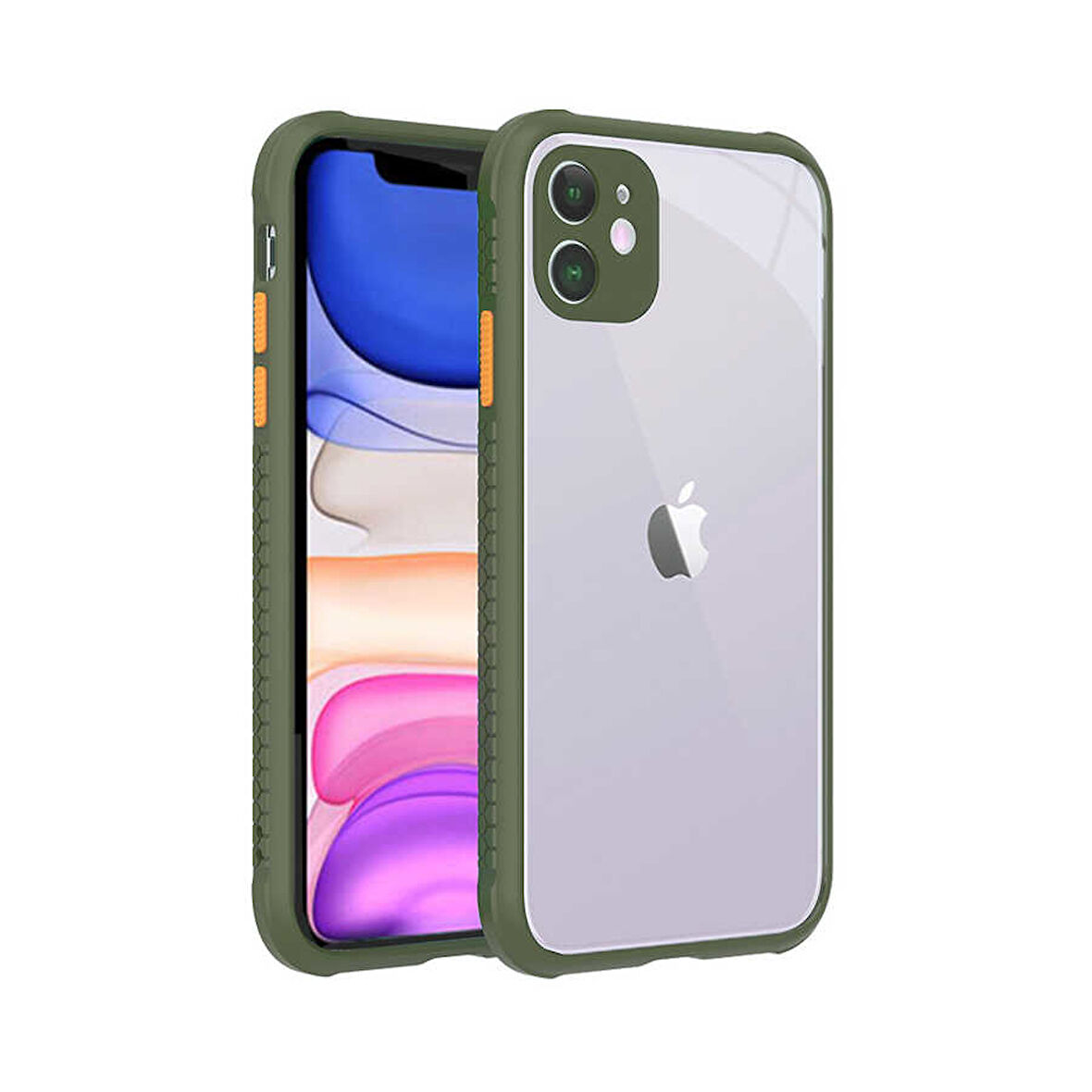 iPhone 11 Uyumlu ​​ Kaff Kılıf-Açık Yeşil