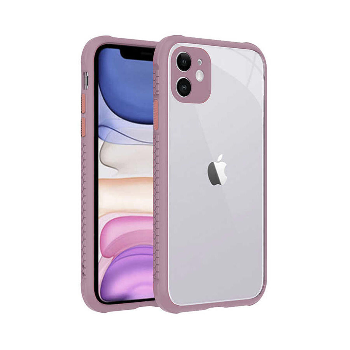 iPhone 11 Uyumlu ​​Zore Kaff Kapak-Açık Mor