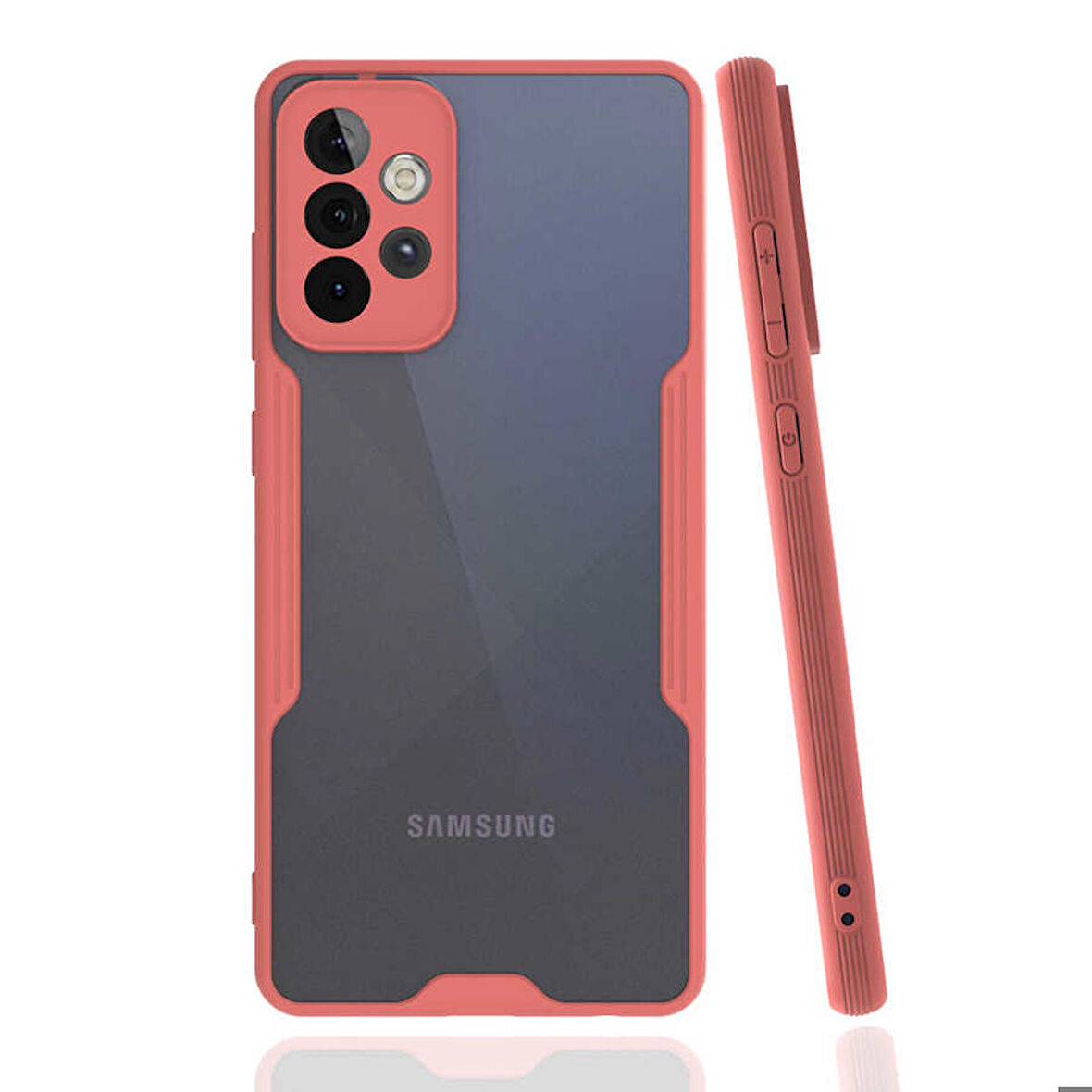 Galaxy A72 Uyumlu Zore Parfe Kapak-Pembe