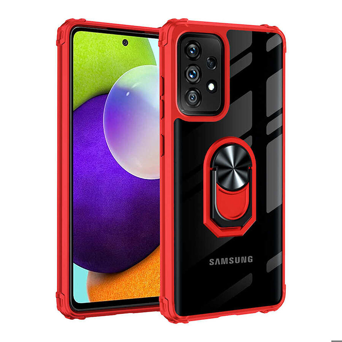 Galaxy A52 Uyumlu Zore Mola Kapak-Kırmızı