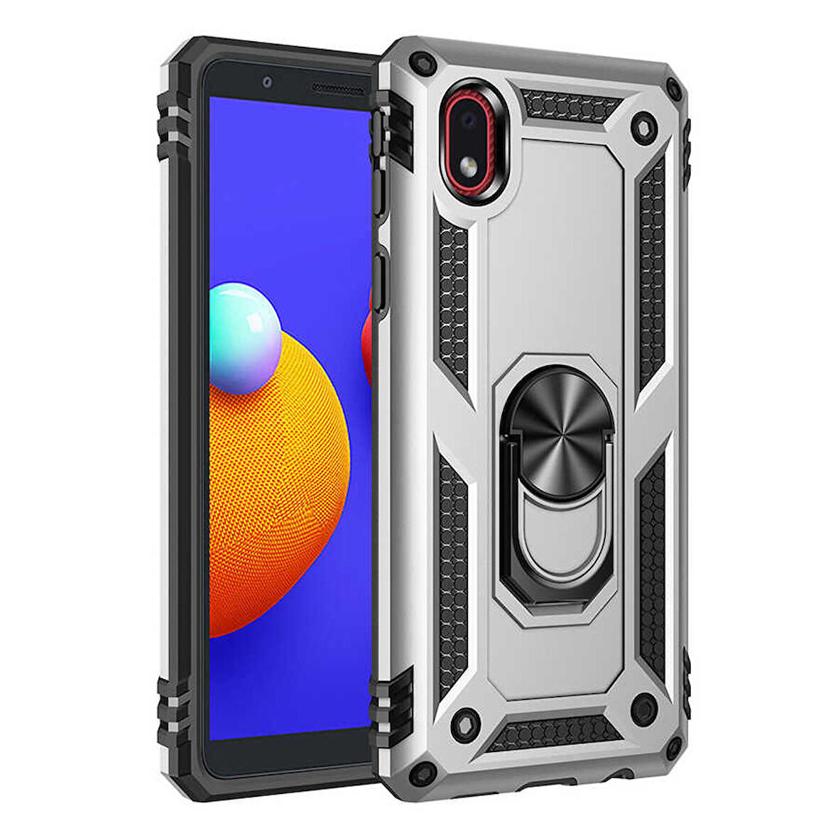 Galaxy A01 Core Uyumlu Zore Vega Kapak-Gri