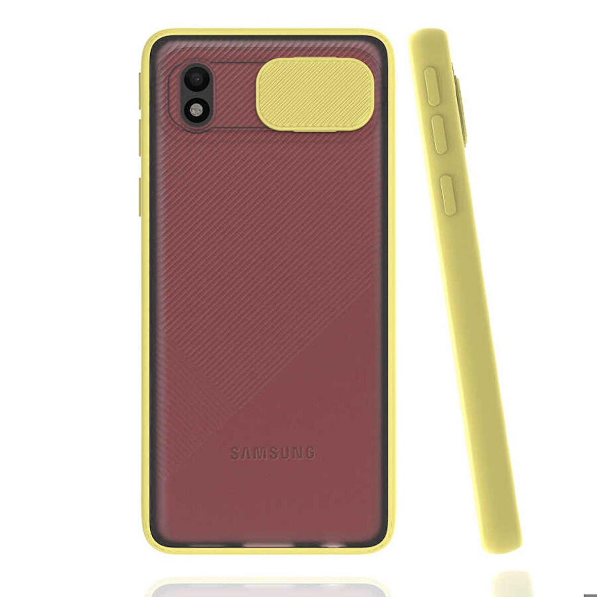 Galaxy A01 Core Uyumlu Zore LALTi Kapak-Sarı