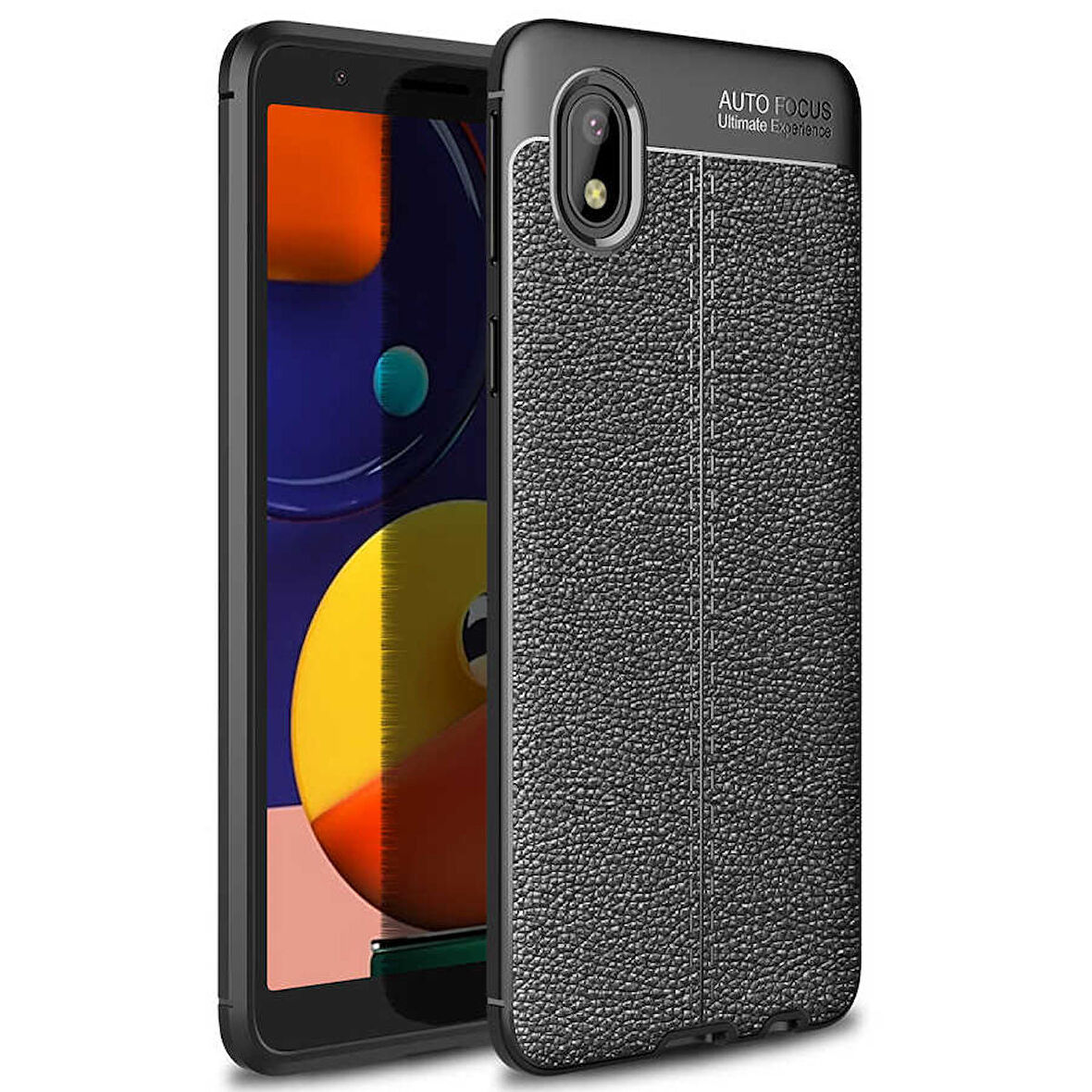 Galaxy A01 Core Uyumlu Zore Niss Silikon Kapak-Siyah