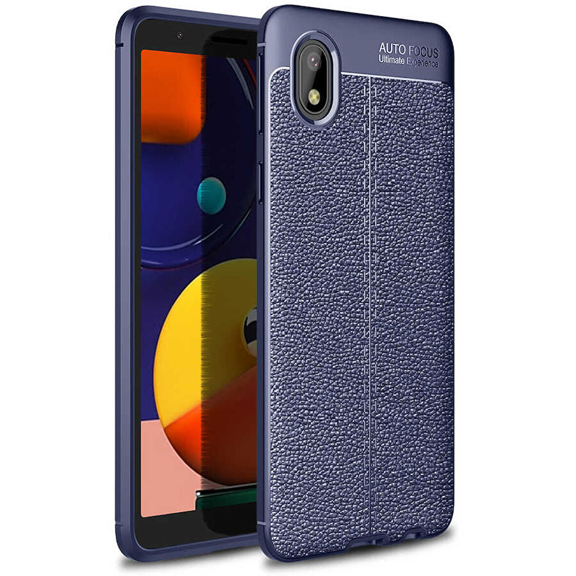 Galaxy A01 Core Uyumlu Zore Niss Silikon Kapak-Lacivert