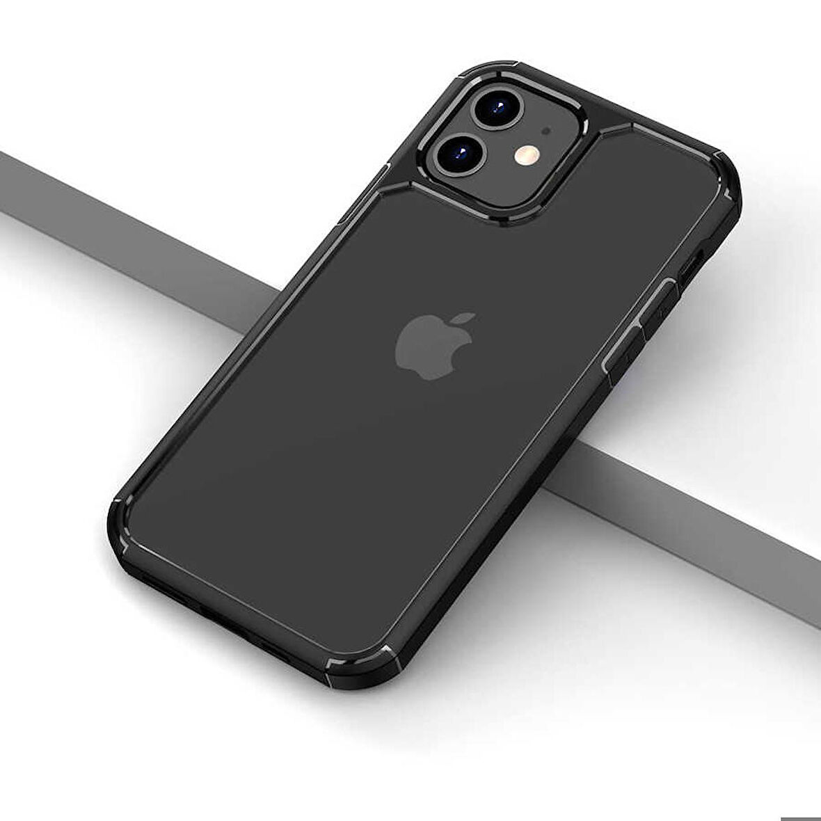 iPhone 12 Uyumlu Zore Roll Kapak-Siyah