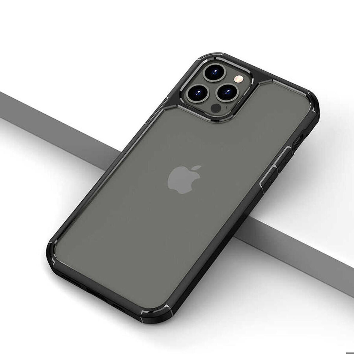 iPhone 12 Pro Uyumlu Zore Roll Kapak-Siyah