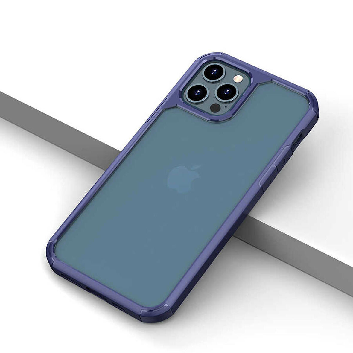 iPhone 12 Pro Uyumlu Zore Roll Kapak-Mavi