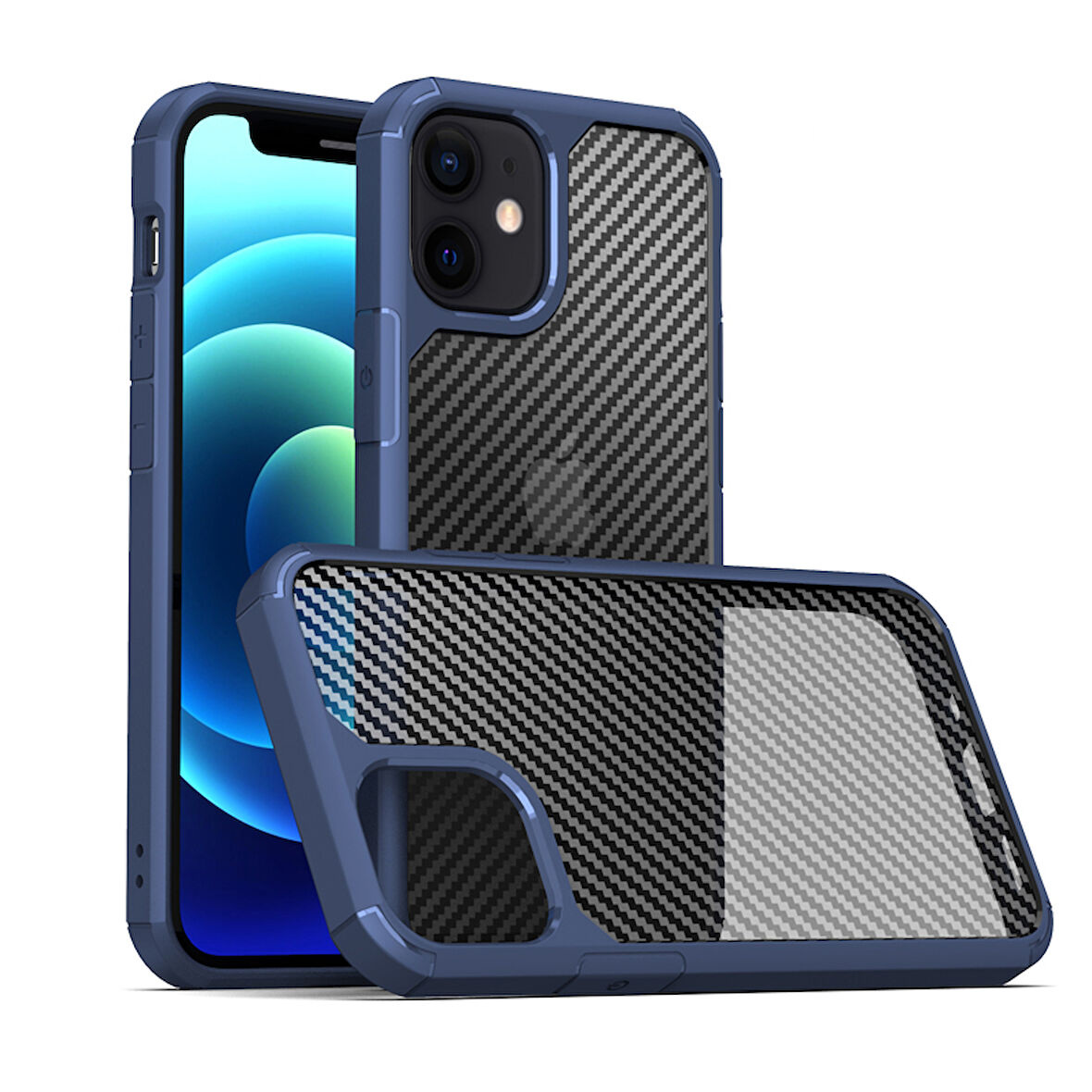 iPhone 11 Uyumlu Zore İnoks Kılıf-Mavi