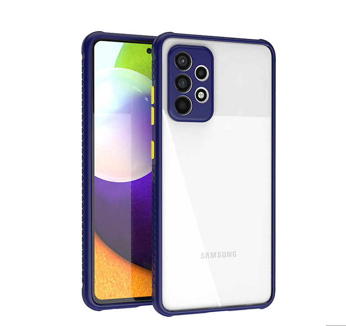 Galaxy A52 Uyumlu ​​Zore Kaff Kapak-Lacivert