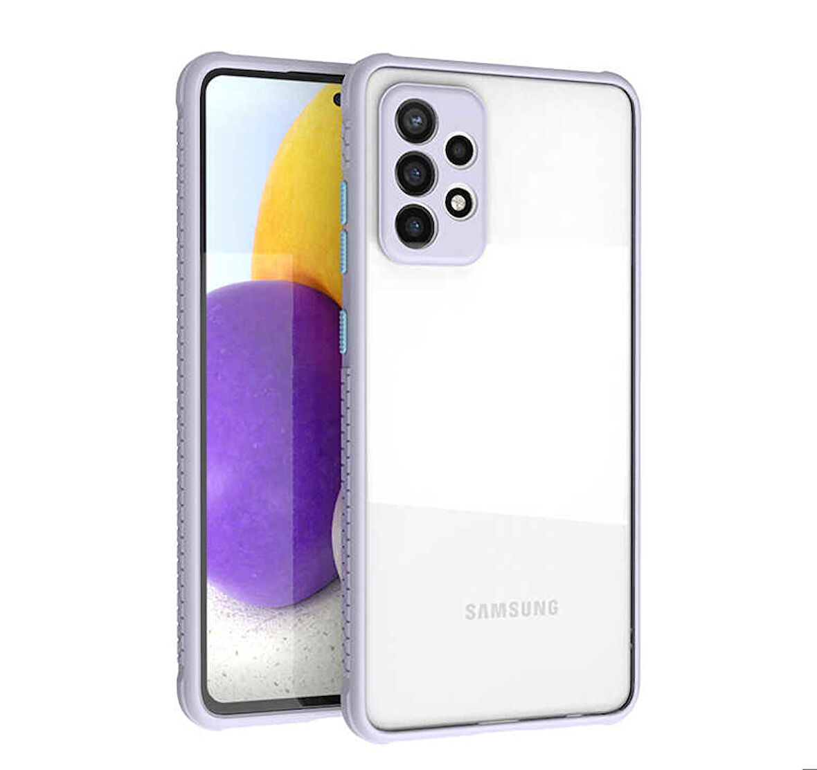 Galaxy A72 Uyumlu ​​Zore Kaff Kapak-Mor