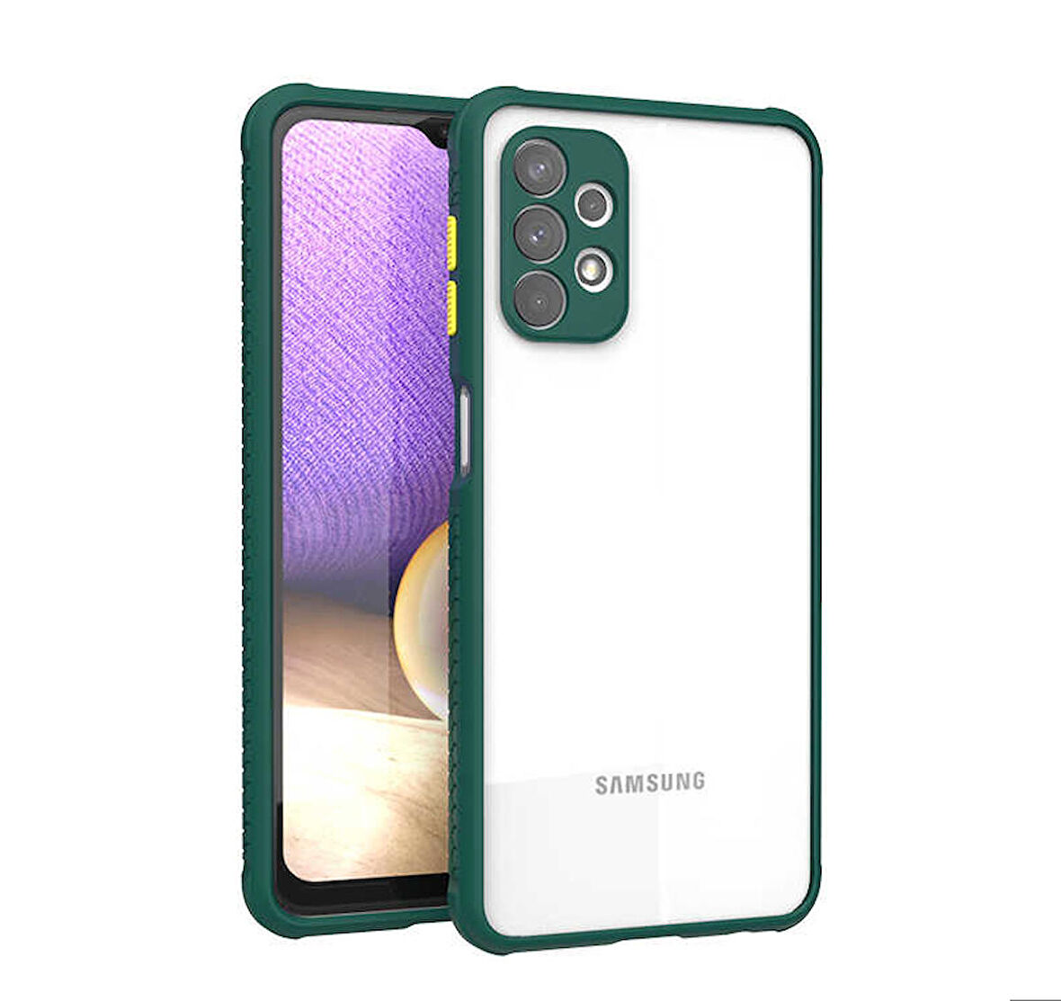 Galaxy A32 4G Uyumlu ​​Zore Kaff Kapak-Koyu Yeşil