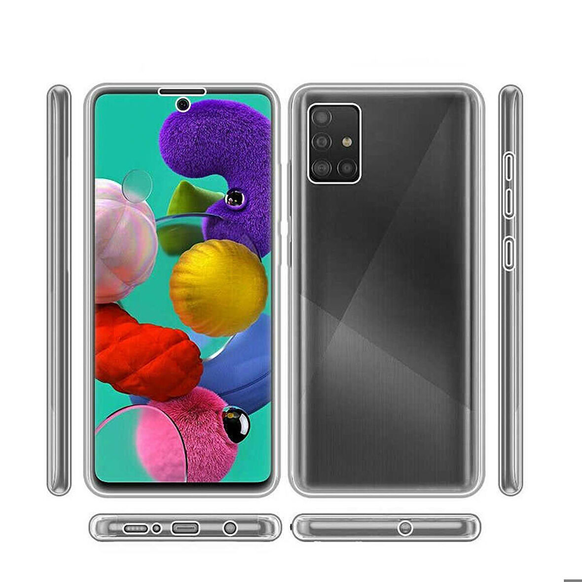 Galaxy A51 Uyumlu Zore Enjoy Kapak-Renksiz