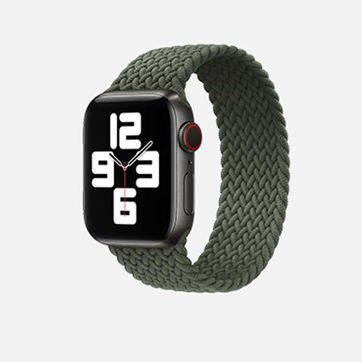 Watch Ultra 49mm Kordon Uyumlu KRD-32 Small Strap Kayış CLO- Koyu Yeşil