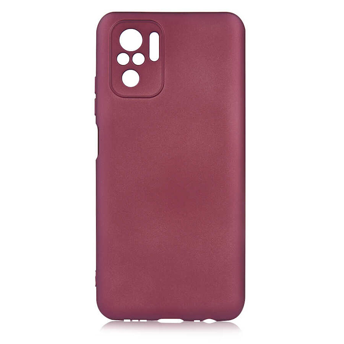 Xiaomi Poco M5S Kılıf Zore Premier Silikon Kapak-Mürdüm