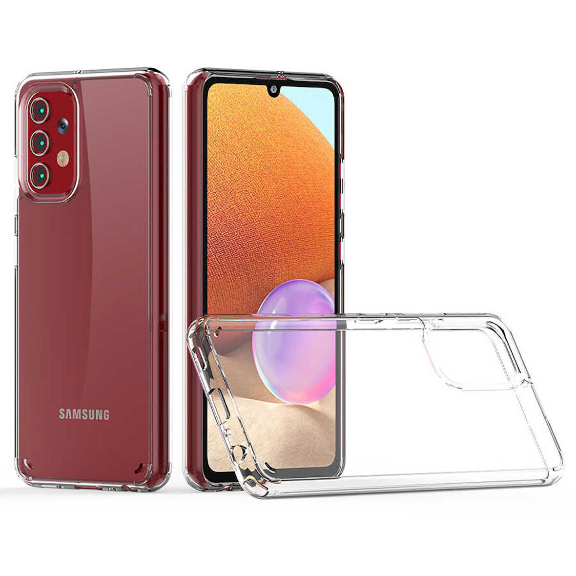 Galaxy A32 4G Uyumlu Zore Coss Kapak-Renksiz