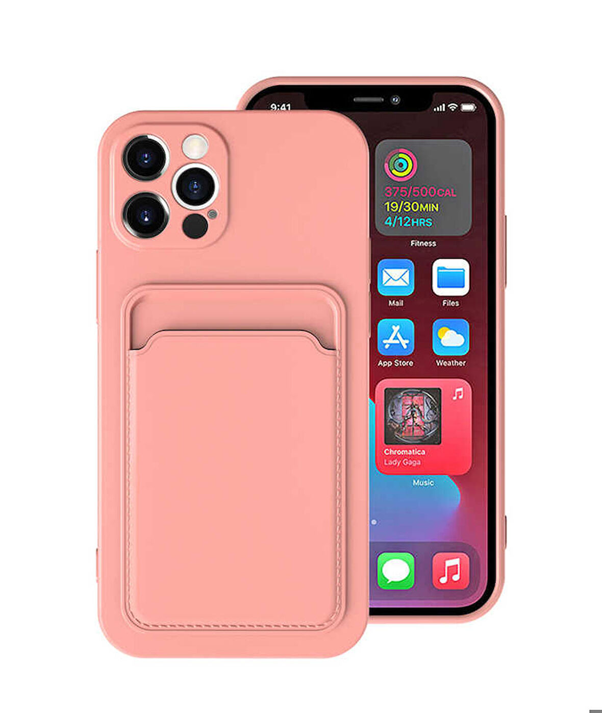 iPhone 12 Pro Max Uyumlu ​​Zore Ofix Kapak-Pembe