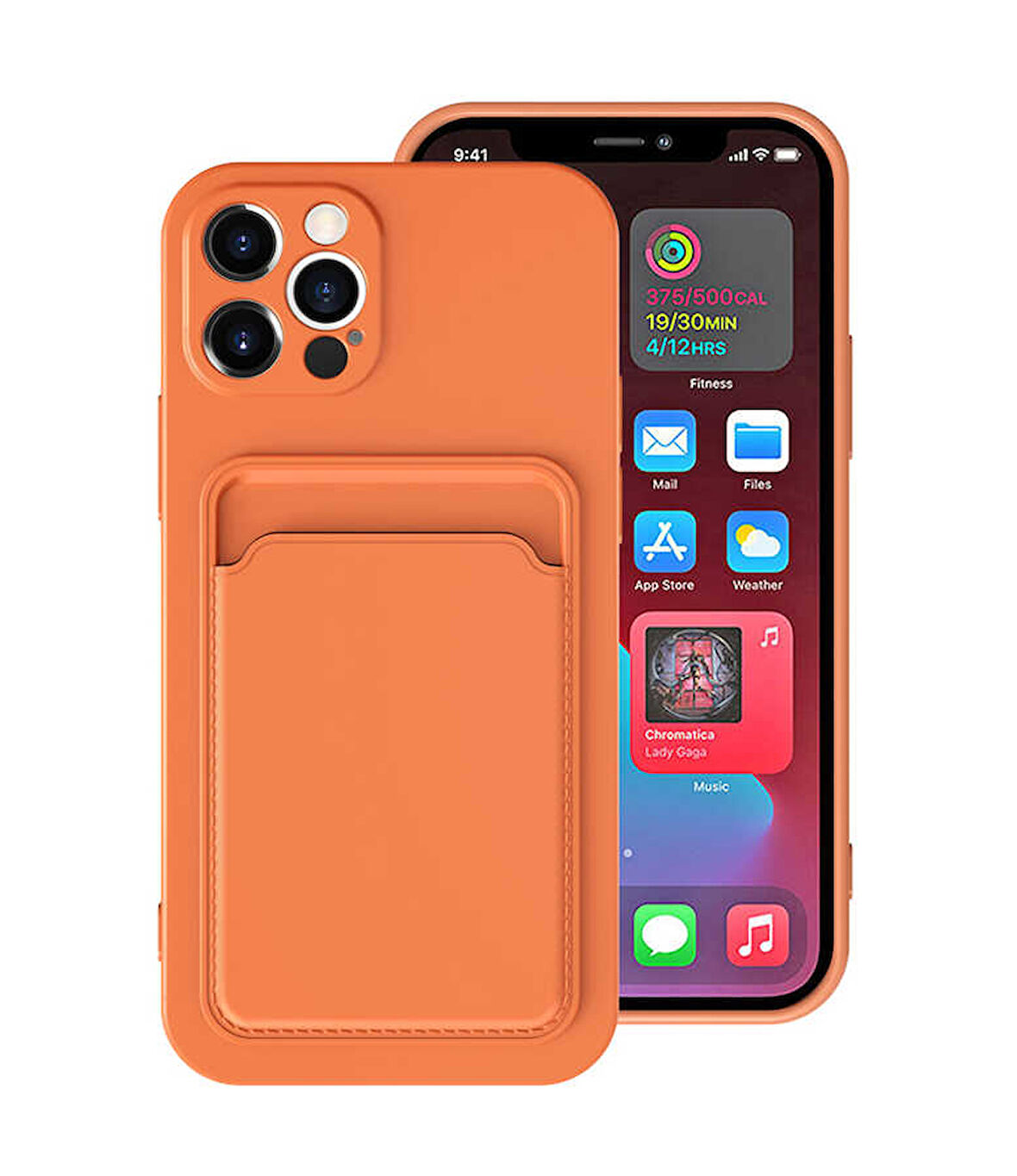 iPhone 12 Pro Max Uyumlu ​​ Ofix Kılıf-Turuncu