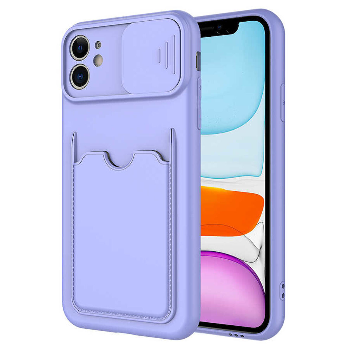 iPhone 11 Uyumlu ​ Kartix Kılıf-Lila