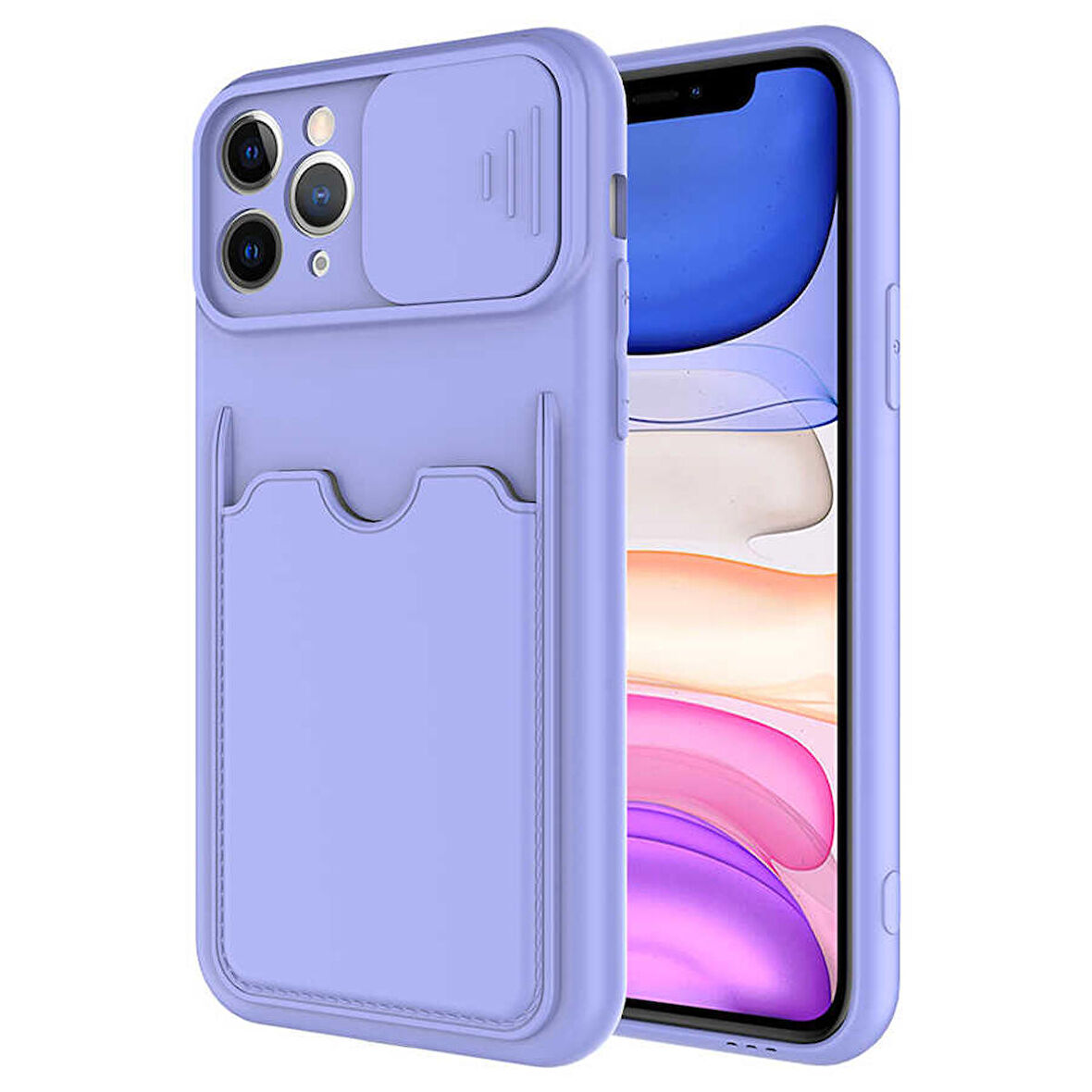 iPhone 11 Pro Max Uyumlu ​Zore Kartix Kapak-Lila
