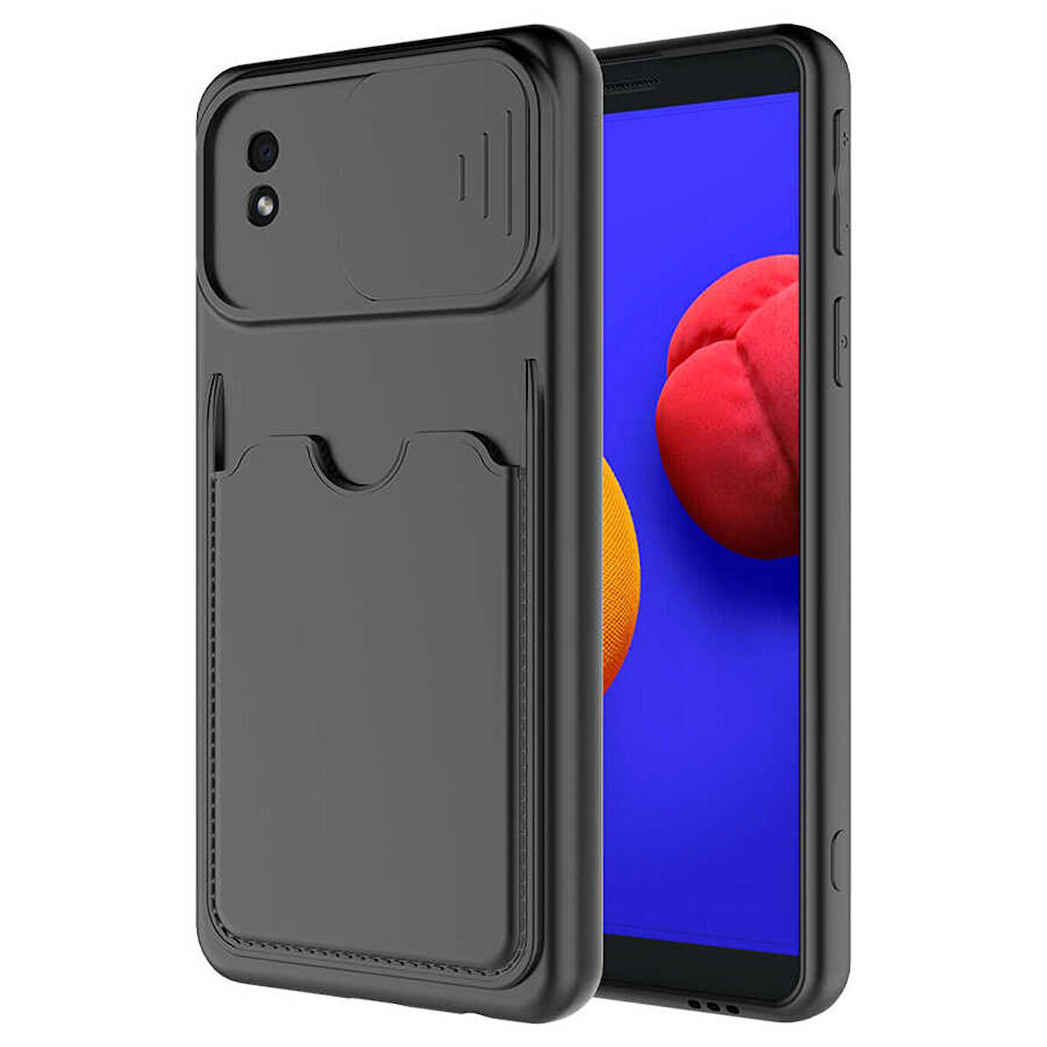 Galaxy A01 Core Uyumlu ​Zore Kartix Kapak-Siyah