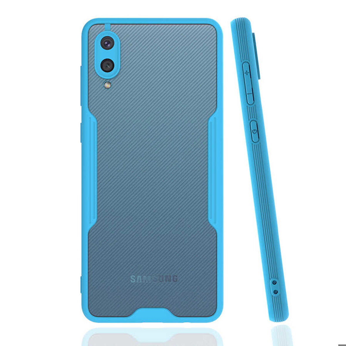 Galaxy A02 Uyumlu Zore Parfe Kapak-Mavi