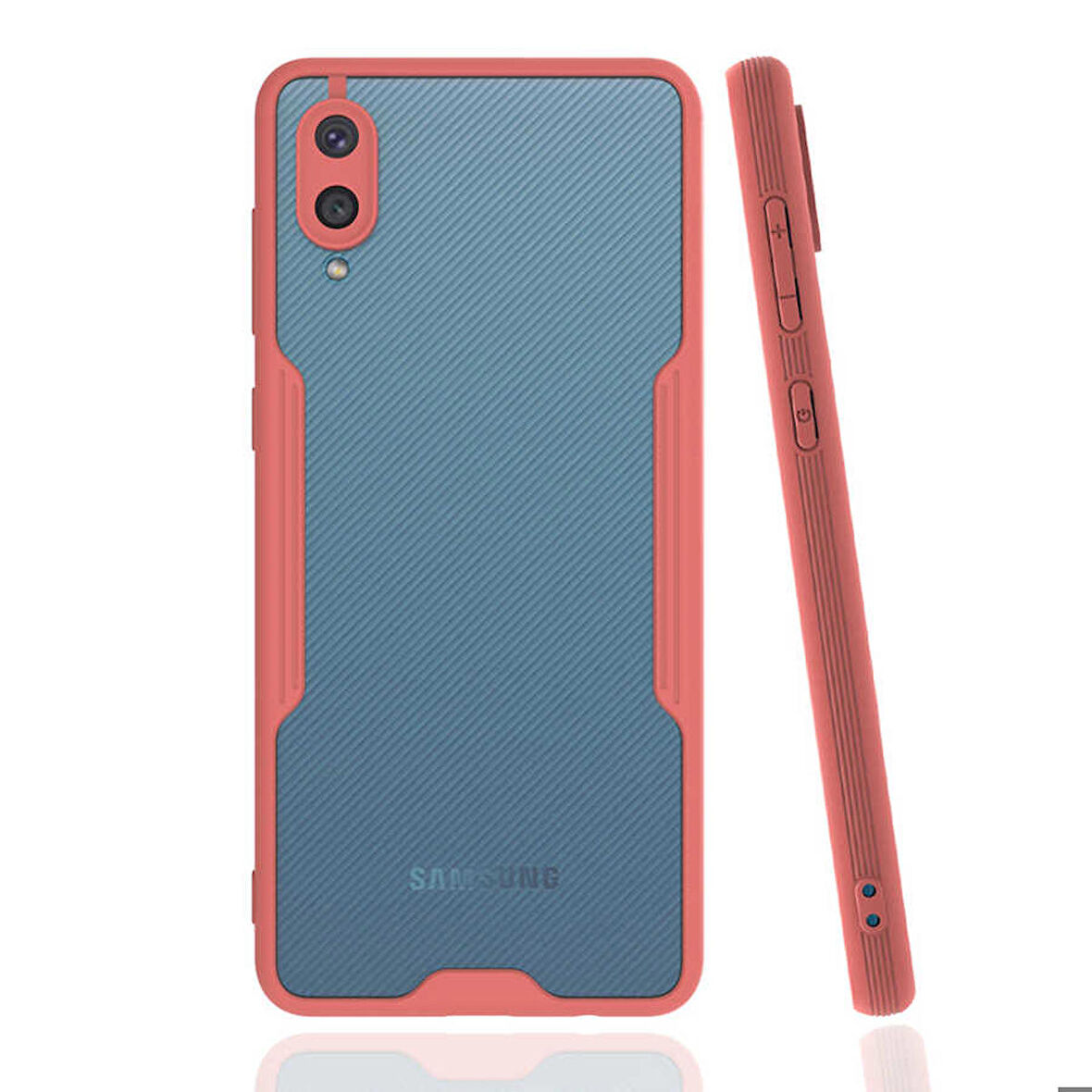 Galaxy A02 Uyumlu Zore Parfe Kapak-Pembe