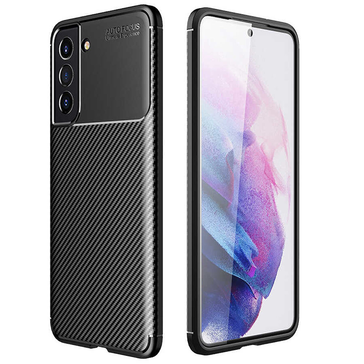 Galaxy S21 FE Uyumlu Zore Negro Silikon Kılıf-Siyah