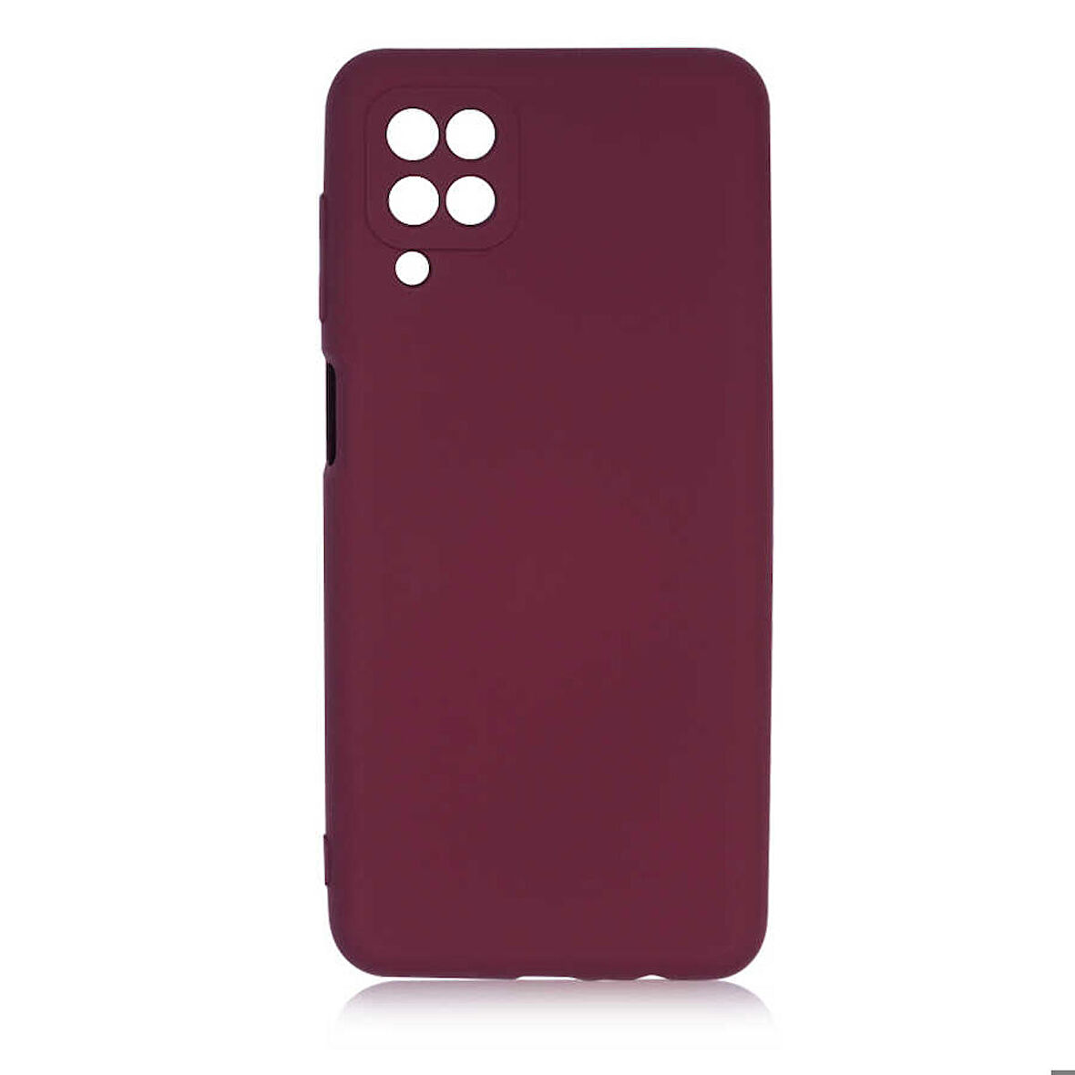 Galaxy A12 Uyumlu Zore Mara Lansman Kapak-Koyu Mor