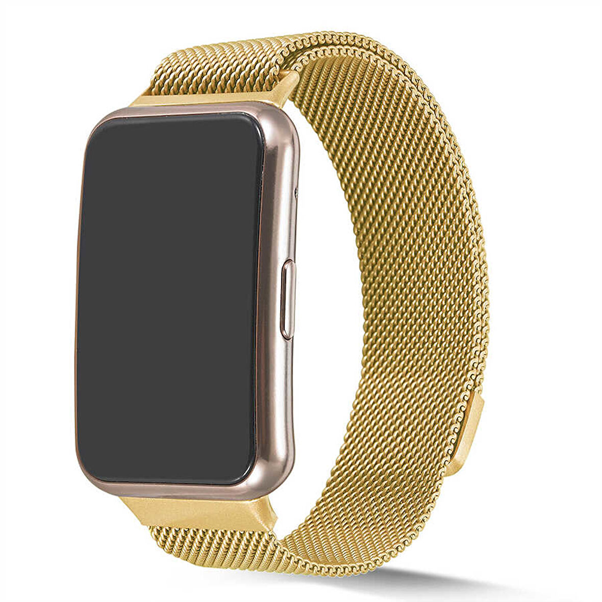 Huawei Watch Fit Uyumlu KRD-01 Metal Zore Kordon-Gold