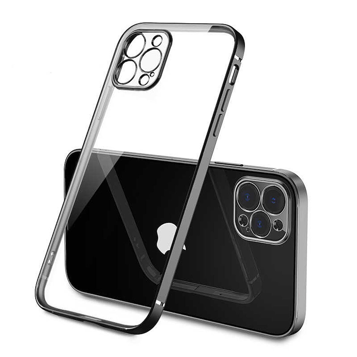 iPhone 12 Pro Max Uyumlu Zore Gbox Kılıf-Siyah