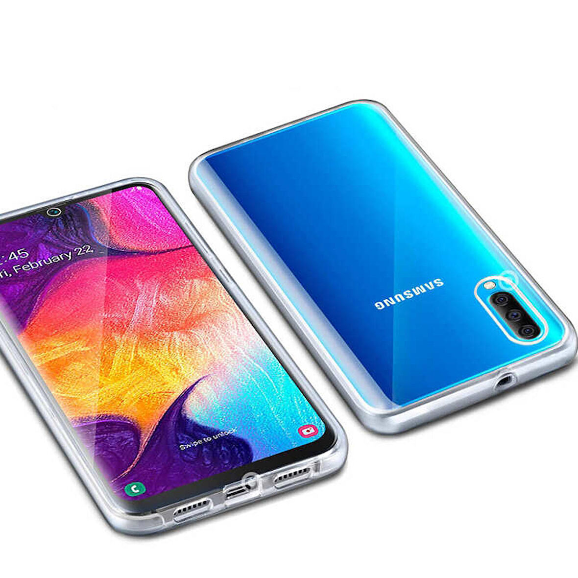 Galaxy A70 Uyumlu Zore Enjoy Kapak-Renksiz