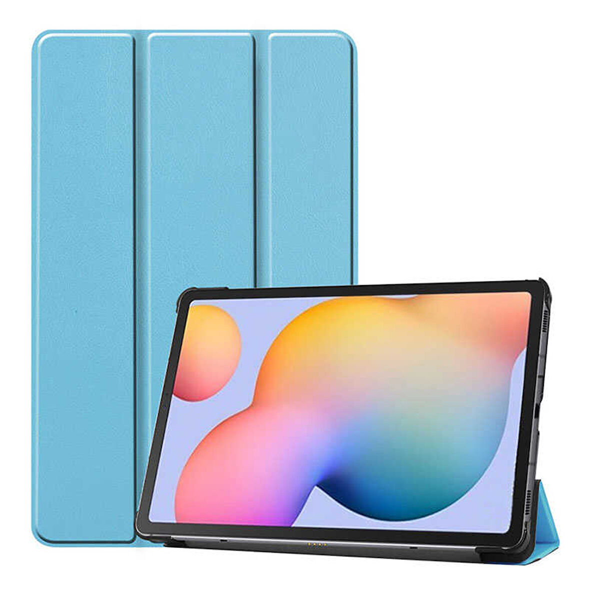 Galaxy Tab A7 Lite T225  Uyumlu ​FRMS Smart Cover Standlı 1-1 Kılıf-Mavi
