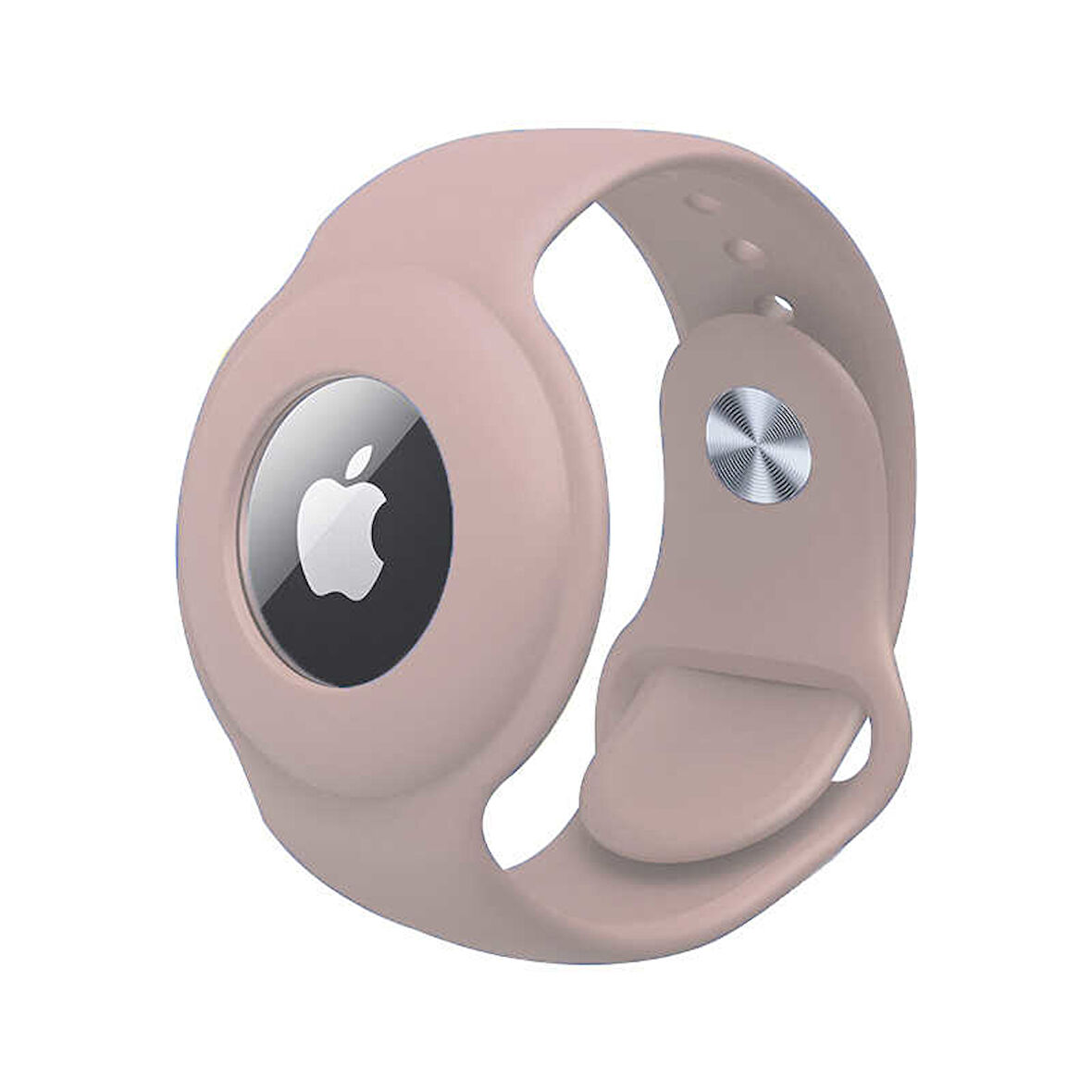 Uyumlu Airtag Anahtarlık Zore Kordon-Pembe Açık